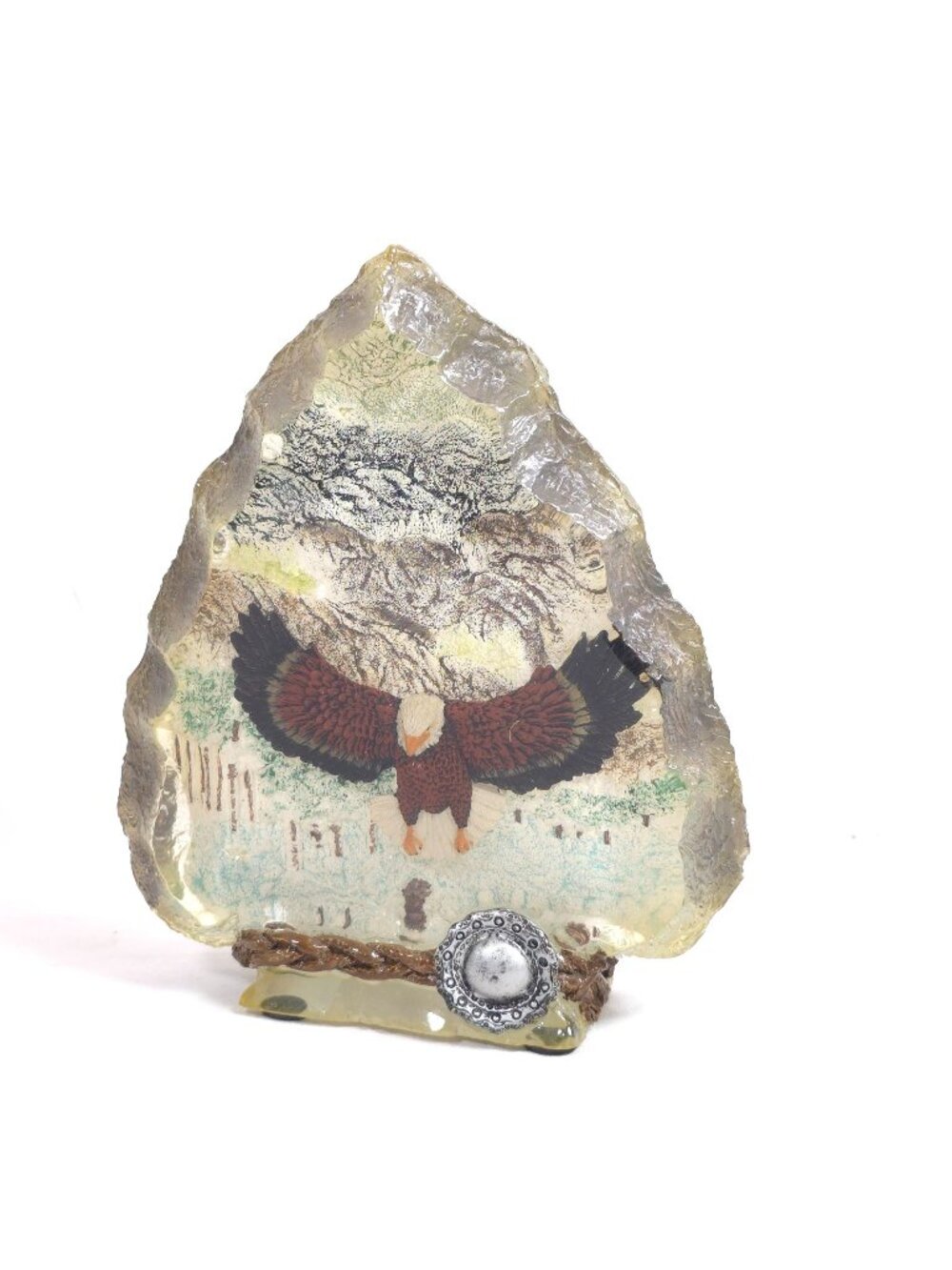 Arrowhead Bald Eagle Acrylic Sculpture